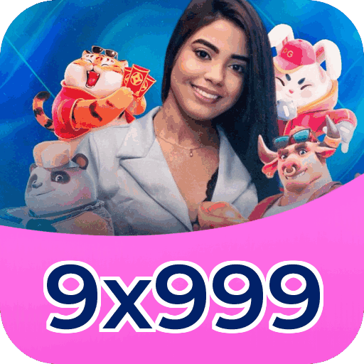 Interface do aplicativo 9x999 mostrando jogos disponíveis no iOS e Android